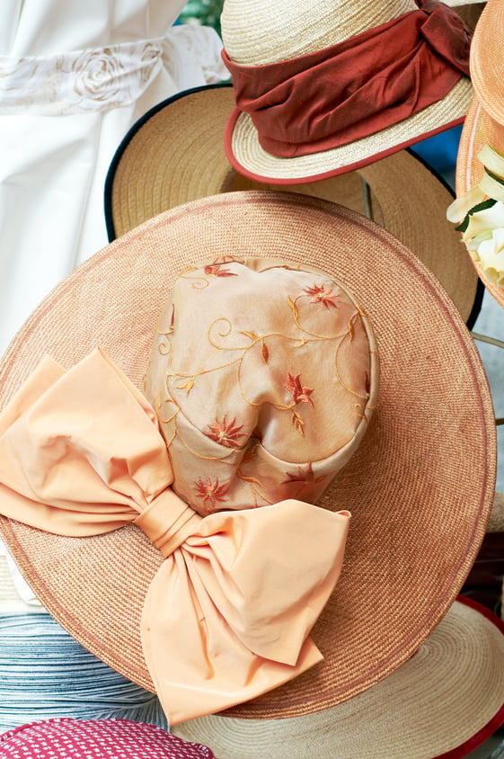 Luxury Straw Hat on a Display